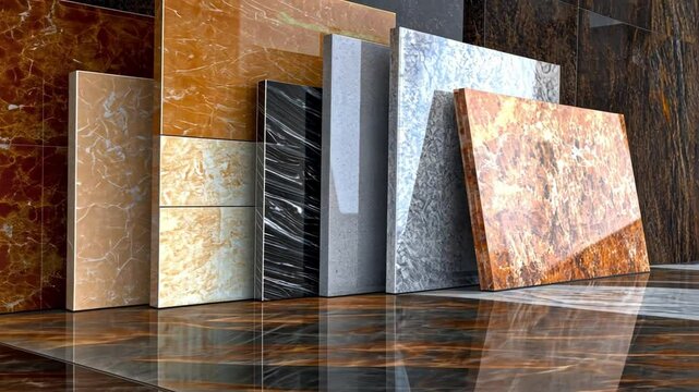 Tiles and Textures: A collection of various tiles and textures for floors and walls, with a variety of colours, patterns, and styles.  