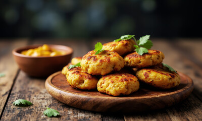 Savory Aloo Tikki (Indian Potato Patties with Chutney)