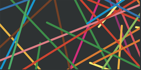 Minimalist colorful abstract line background for school, education, children, creative industries, fashion, business and other themes