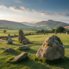 Wonderful landscape with rocks