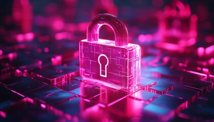 Illustration of advanced digital safety software providing strong protection for personal information