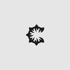 Obraz premium abstract initial letter C with leaf logo design template . Creative Modern Letters Vector Icon Logo Illustration.