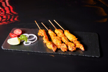 chinese food on the plate