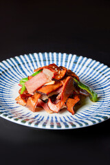 chinese food on the plate