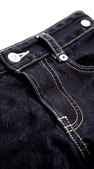 Stylish Dark Blue Denim Jeans with Classic Design and Subtle Fading for Casual Fashion