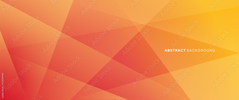 Poster a modern geometry vector with yellow and orange color gradations with a pattern of lines crossing to