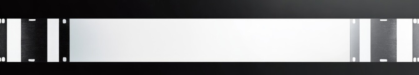 White panel, dark background, website banner