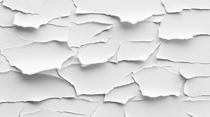 Obraz premium Crumpled White Paper Texture Background for Design Projects