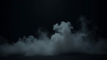 Fototapeta premium Product Showcase. Classic charm on black background. Abstract white smoke texture on vintage backdrop