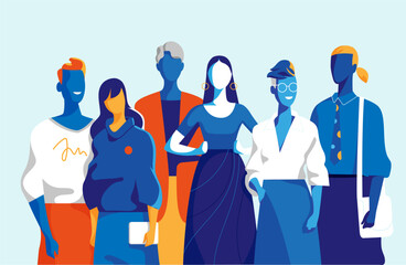 A team of happy young people