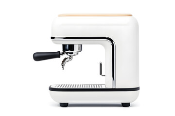 White Coffee Machine isolated on white background