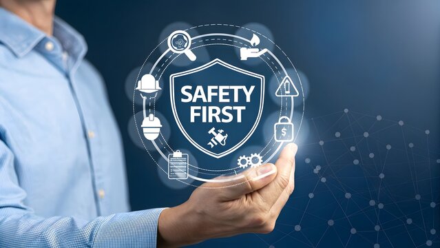 Workplace Safety Hologram _Safety First_ with Modern Tech V4