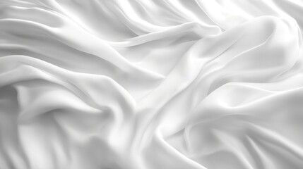 Fototapeta premium Elegant white fabric texture for creative designs.