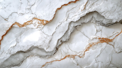 Obraz premium Elegant White Marble Texture Background High Resolution Luxury Stone Pattern Design Image grey gold 