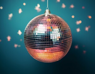 Obraz premium Generated image Minimalist Disco Ball for a Sparkling New Year