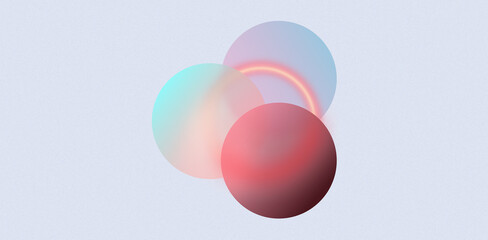 illustrations of circles on abstract background