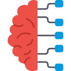 Fototapeta premium Brain Vector Icon
