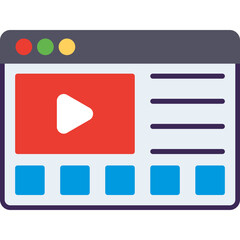 Obraz premium Online Tutorials Vector Icon