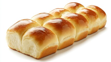 Freshly baked dinner rolls on a wooden table culinary art cozy kitchen top view delicious comfort food