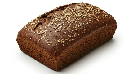 Slicing a seeded rye bread loaf culinary kitchen food photography bright lighting close-up gourmet concept