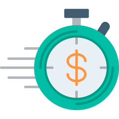 Fototapeta premium Timer Vector Icon