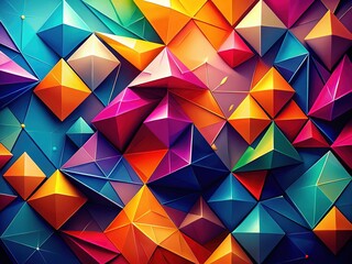 Fototapeta premium Stylish triangular design, AI-generated fashion background.