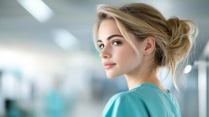 A post operative care nurse monitoring a patient s vital signs in the recovery room, providing attentive care after a surgical procedure.