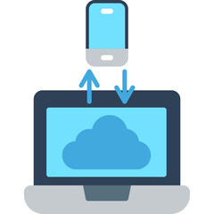 Data Transfer Vector Icon