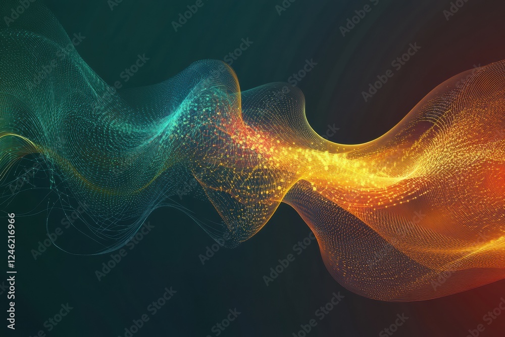 Poster Scientific depiction of the brain and nervous system with glowing neuron pathways and electrical pulses in a dark background. Generative AI