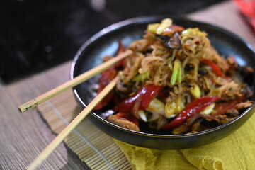 Stir-Fried Noodles with Vegetables – Asian Cuisine