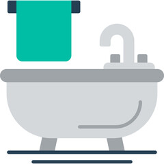 Bathtub Vector Icon