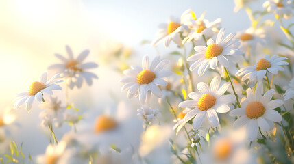 daisies in a field
