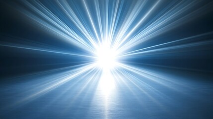 Bright light rays, dark background, speed