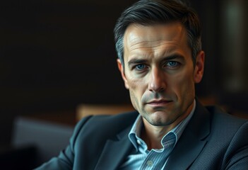 Fototapeta premium Luxurious portrait of a wealthy male individual