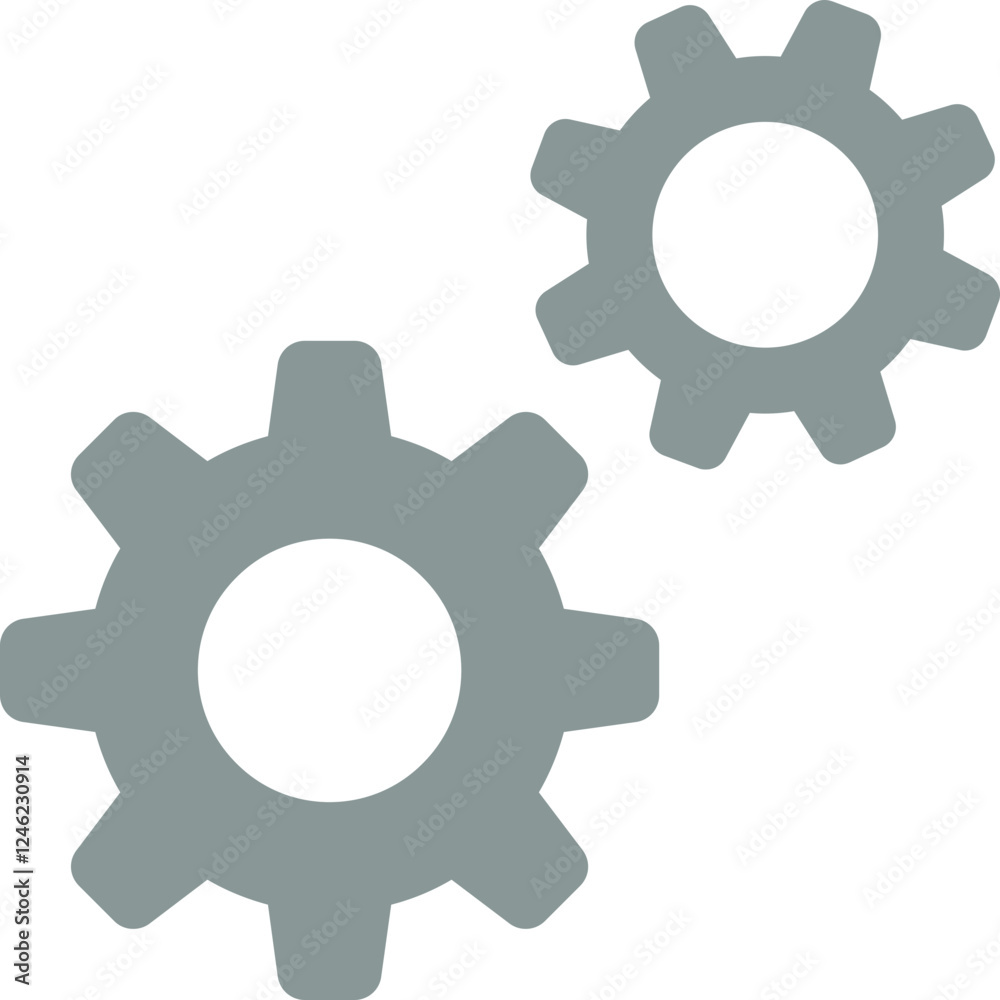 Wall mural setting vector icon