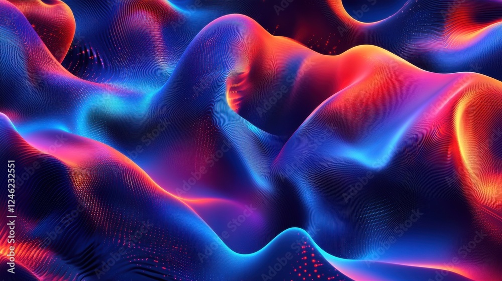Poster vector background with abstract tech communication concept.