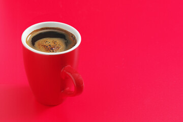 Red cup of coffee
