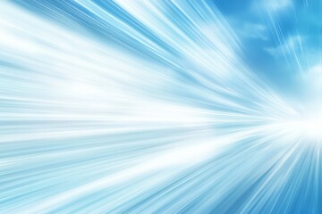 Speed, light streaks, blue sky, clouds, motion blur, website background