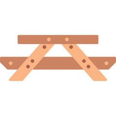 Picnic of Table Vector Icon