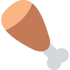 Cooked Ham Vector Icon