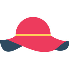 Fototapeta premium Woman Hat Vector Icon