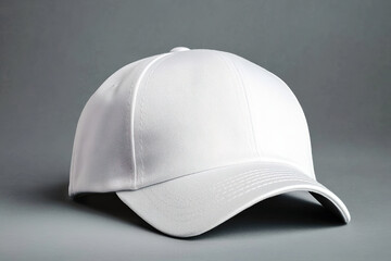 Fototapeta premium Blank White Baseball Cap Ready for Customization