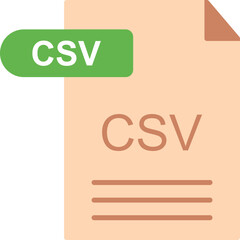 CSV Vector Icon