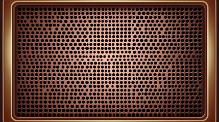 Brown metal grid texture background