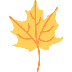 Obraz premium Autumn Leaf Vector Icon