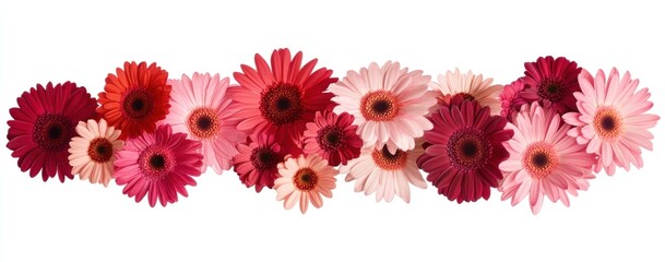 Vibrant Gerbera Daisy Collection: A Burst of Pink and Red Blossoms