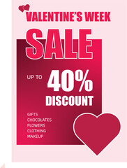 Valentines week sale poster