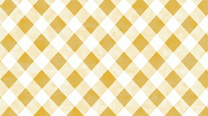 Golden Gingham Texture: Classic Checkered Pattern with Warm Aesthetic