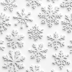 Fototapeta premium set of vector snowflakes