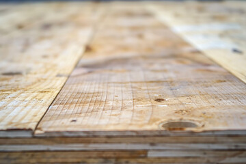Wooden plank texture background. Floor surface close up. Wooden floor. Generative AI